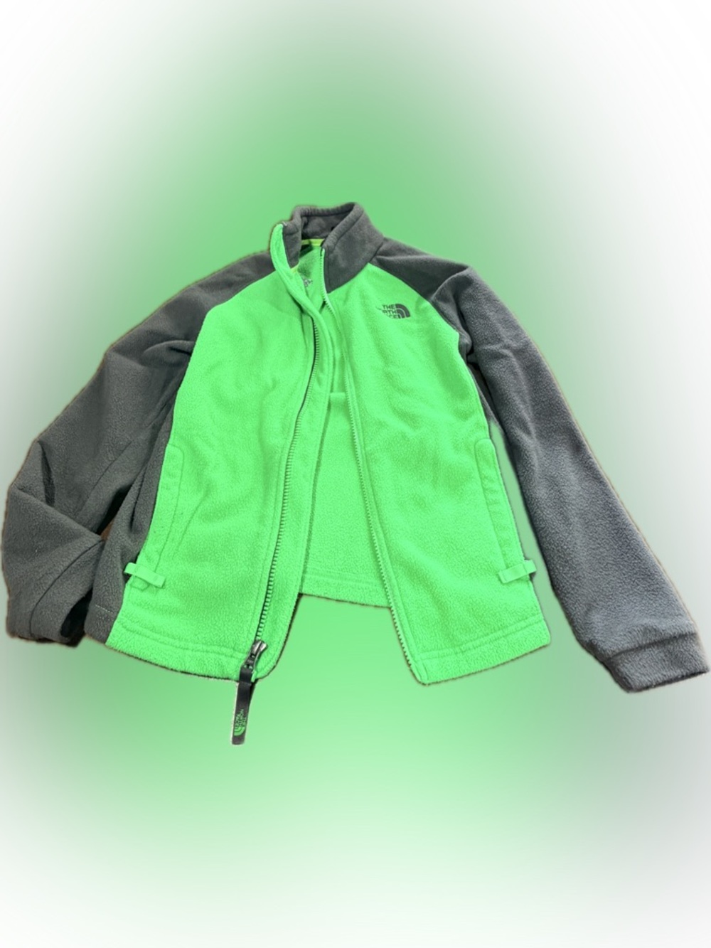 The North Face Green & Gray Fleece Jacket